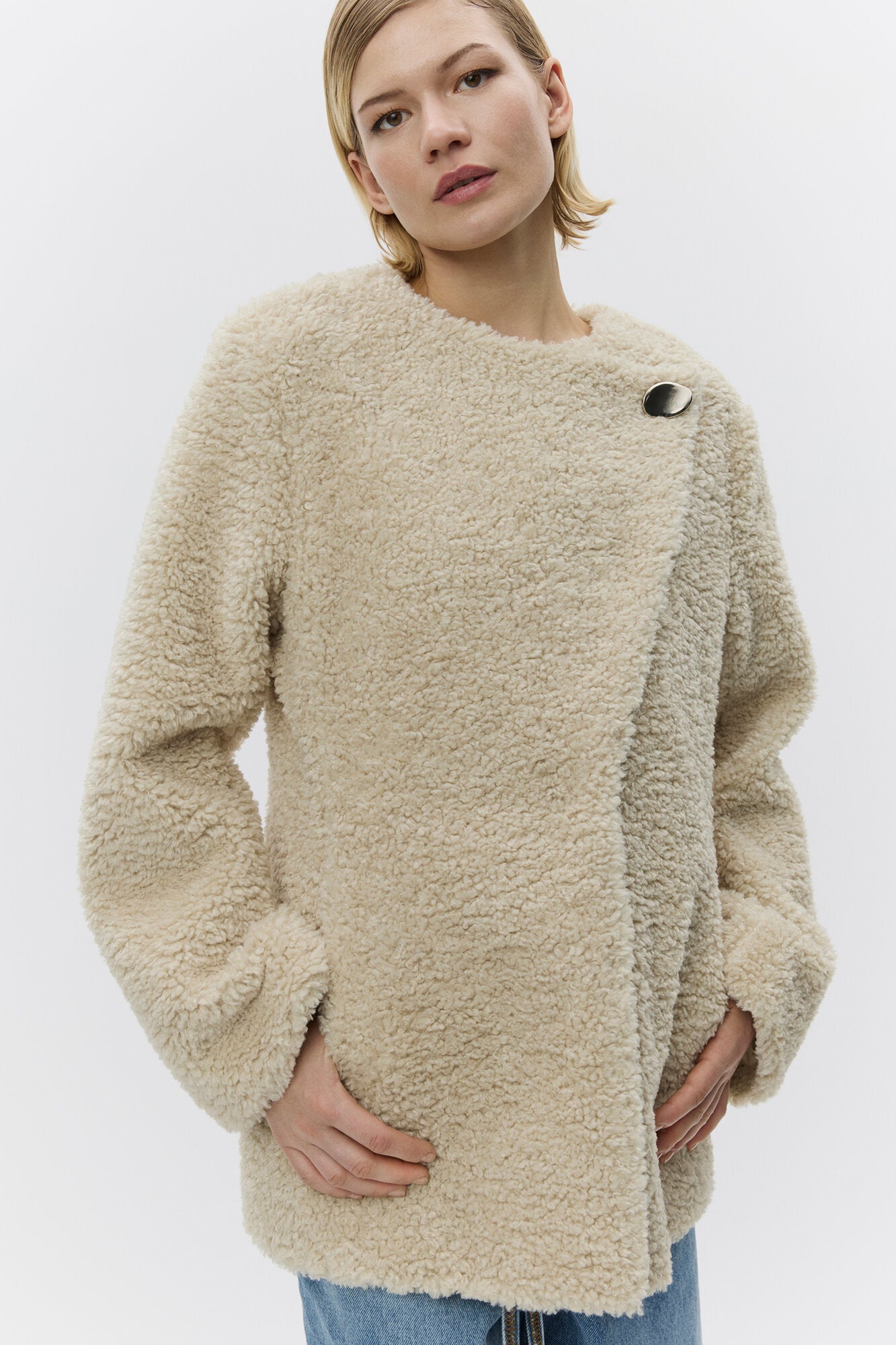 Palle Modern Fluff jakke - Pistacio Shell